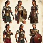 Historical Examples of Female Warrior Shoulder Armor