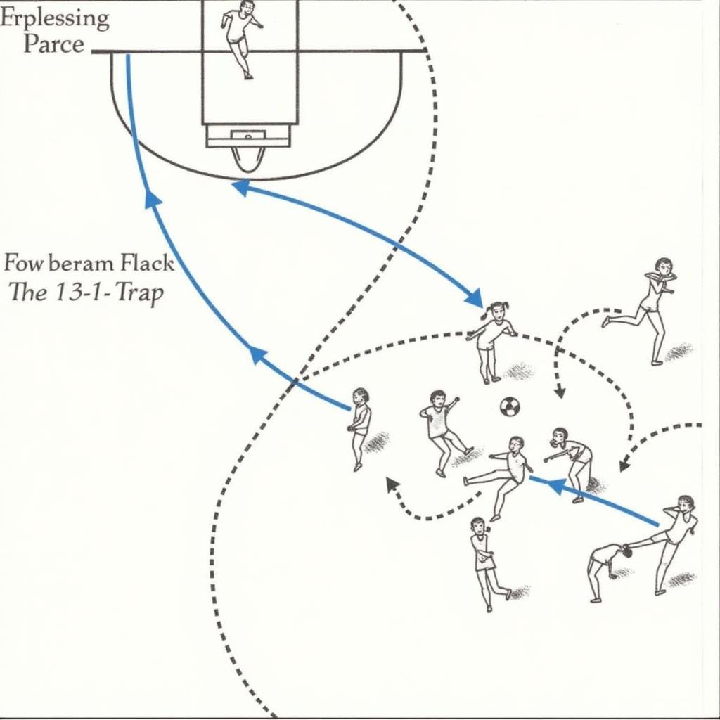 A counter-attack opportunity created by a successful 1-3-1 trap