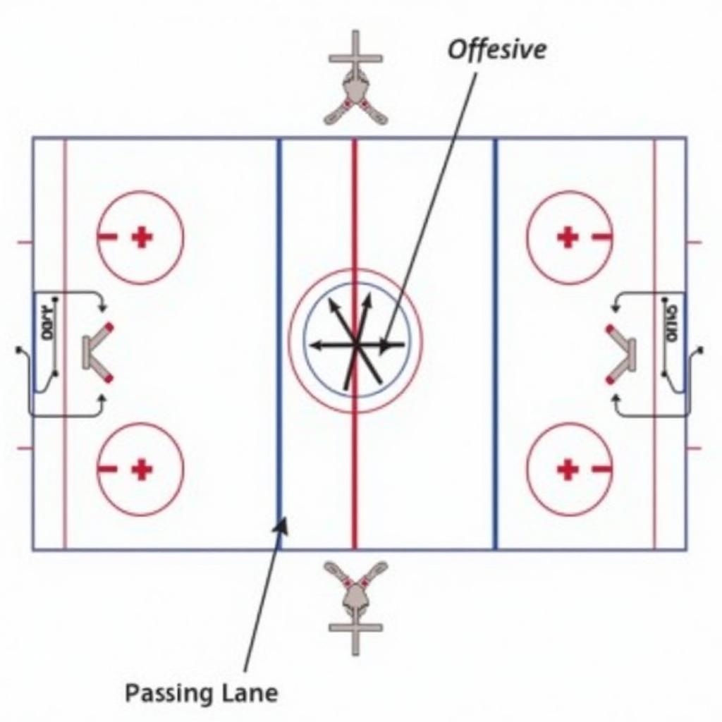 Diagram of Hockey Positional Play