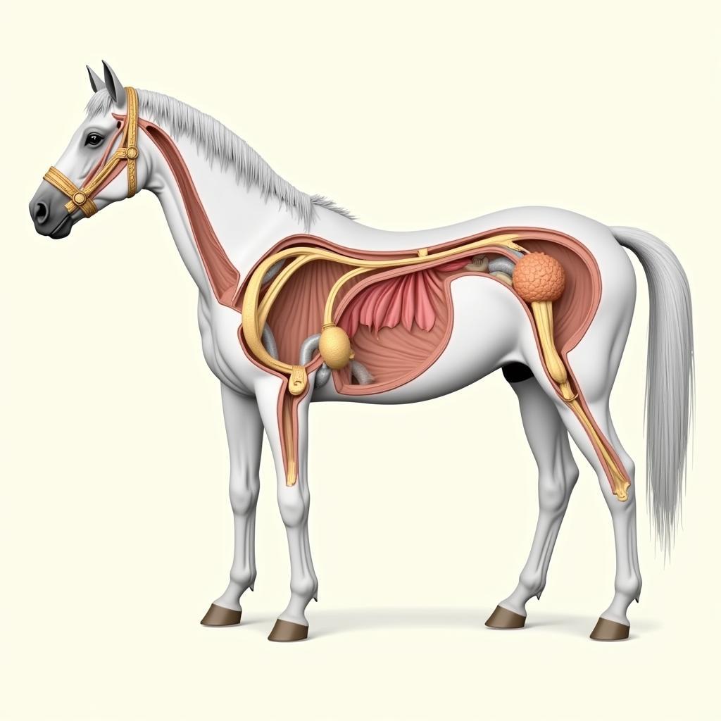 Horse Reproductive Anatomy Diagram