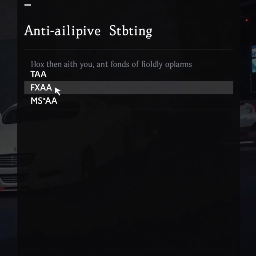 Adjusting Anti-Aliasing Settings