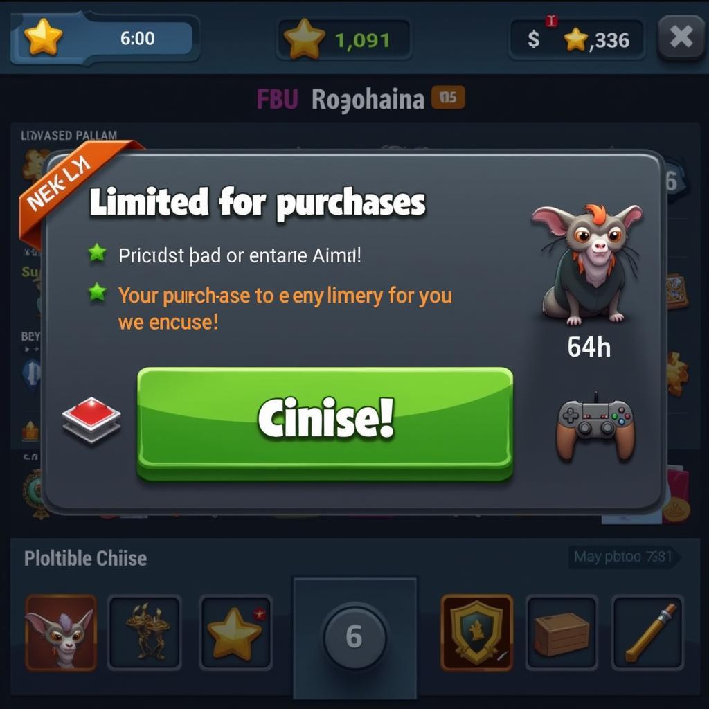 In-Game Purchase Prompt Example