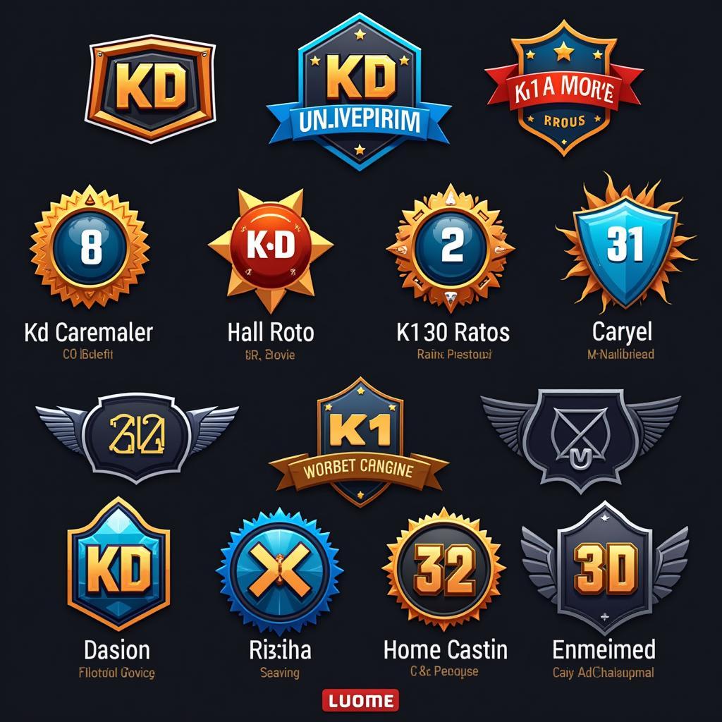 Different KD Badge Variations Across Games