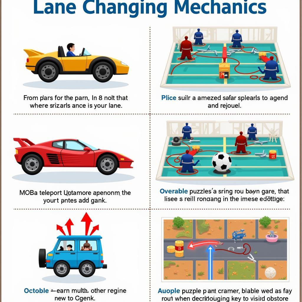 Lane Changing Mechanics in Different Games