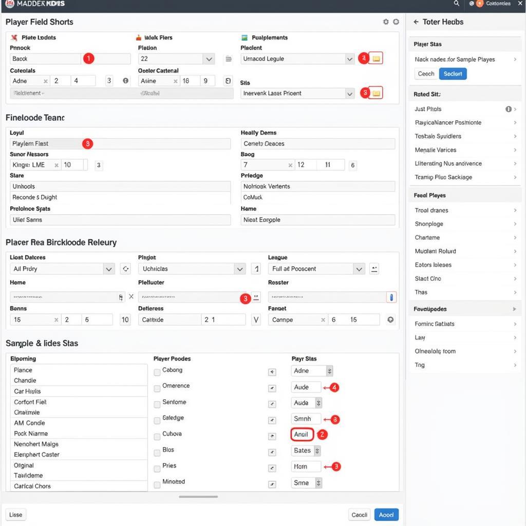 Madden DB Editor Interface