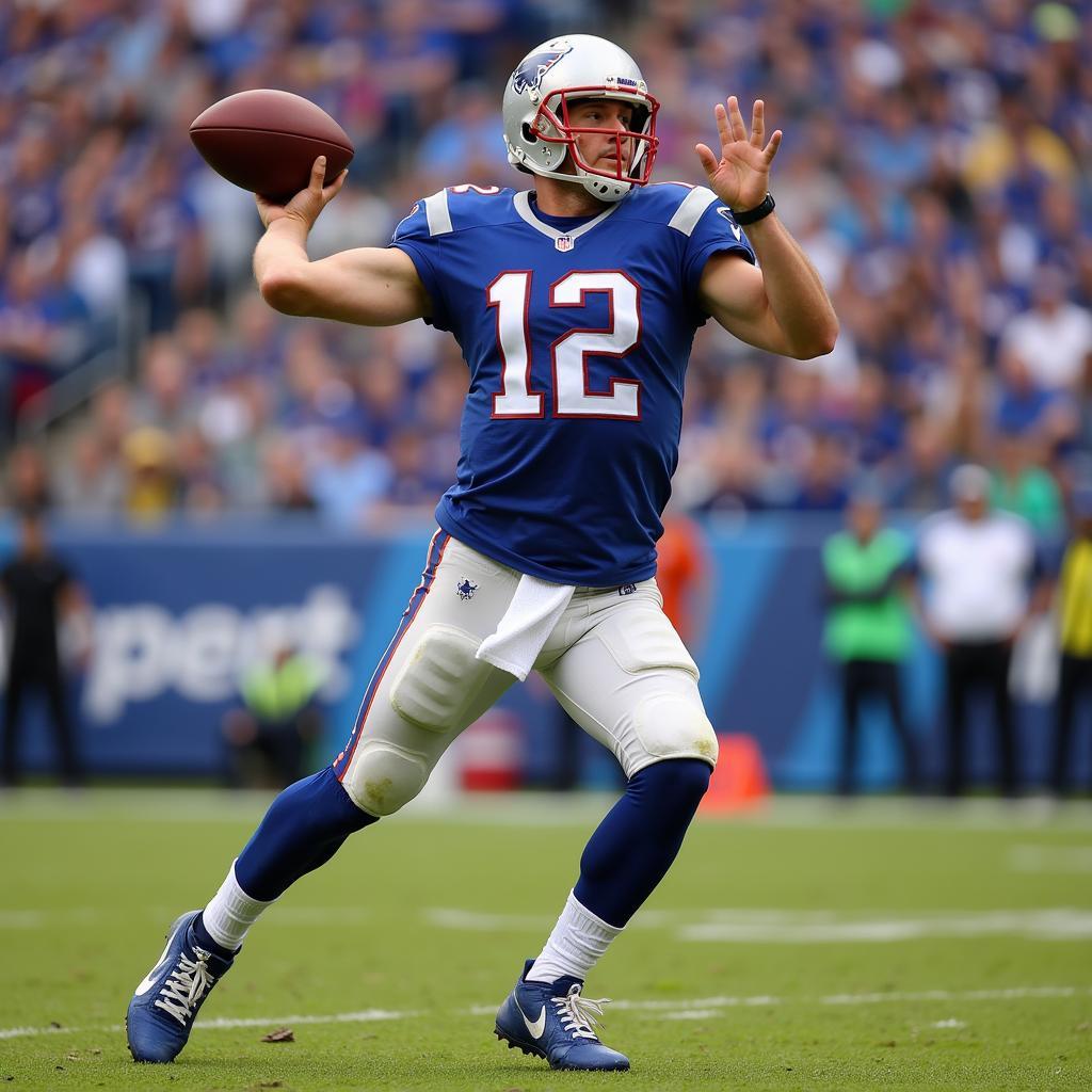 Matthew Stafford Throwing a Deep Ball