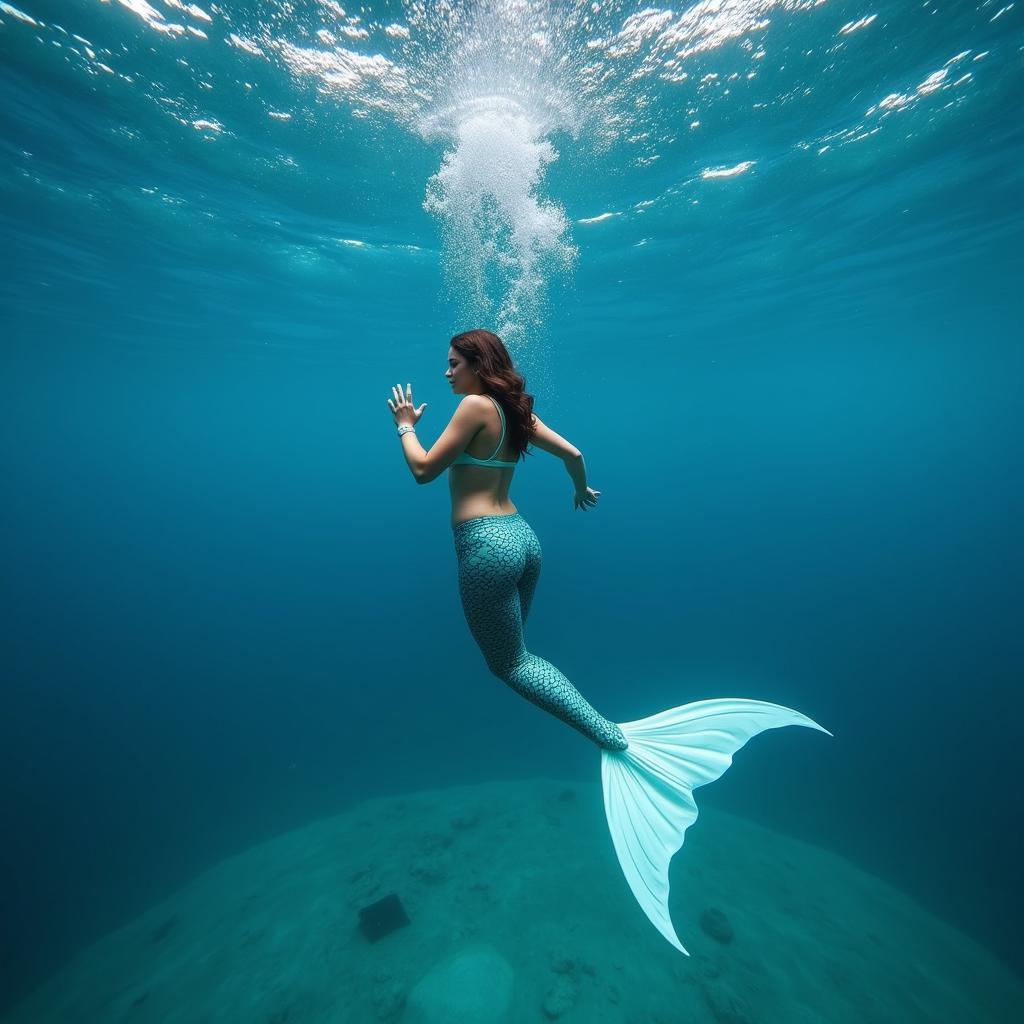 Swimming with a Mermaid Tail