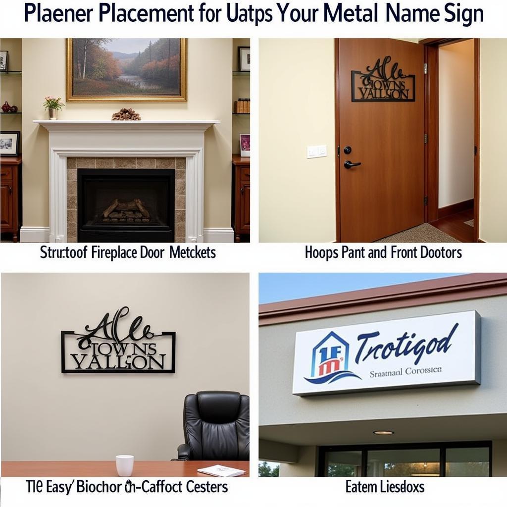 Metal Name Sign Placement Ideas