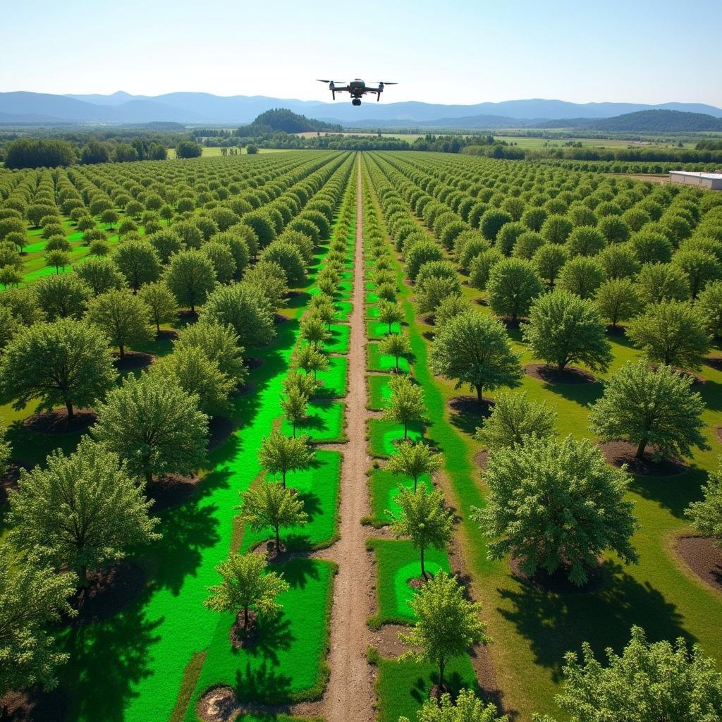 Drone Monitoring Orchard Health