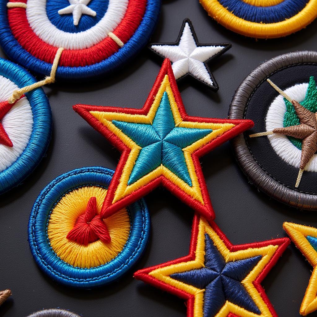 Modern Star Army Patch Designs