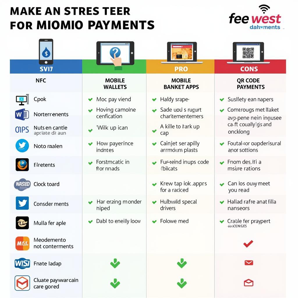 Comparing Different Mopayment Types