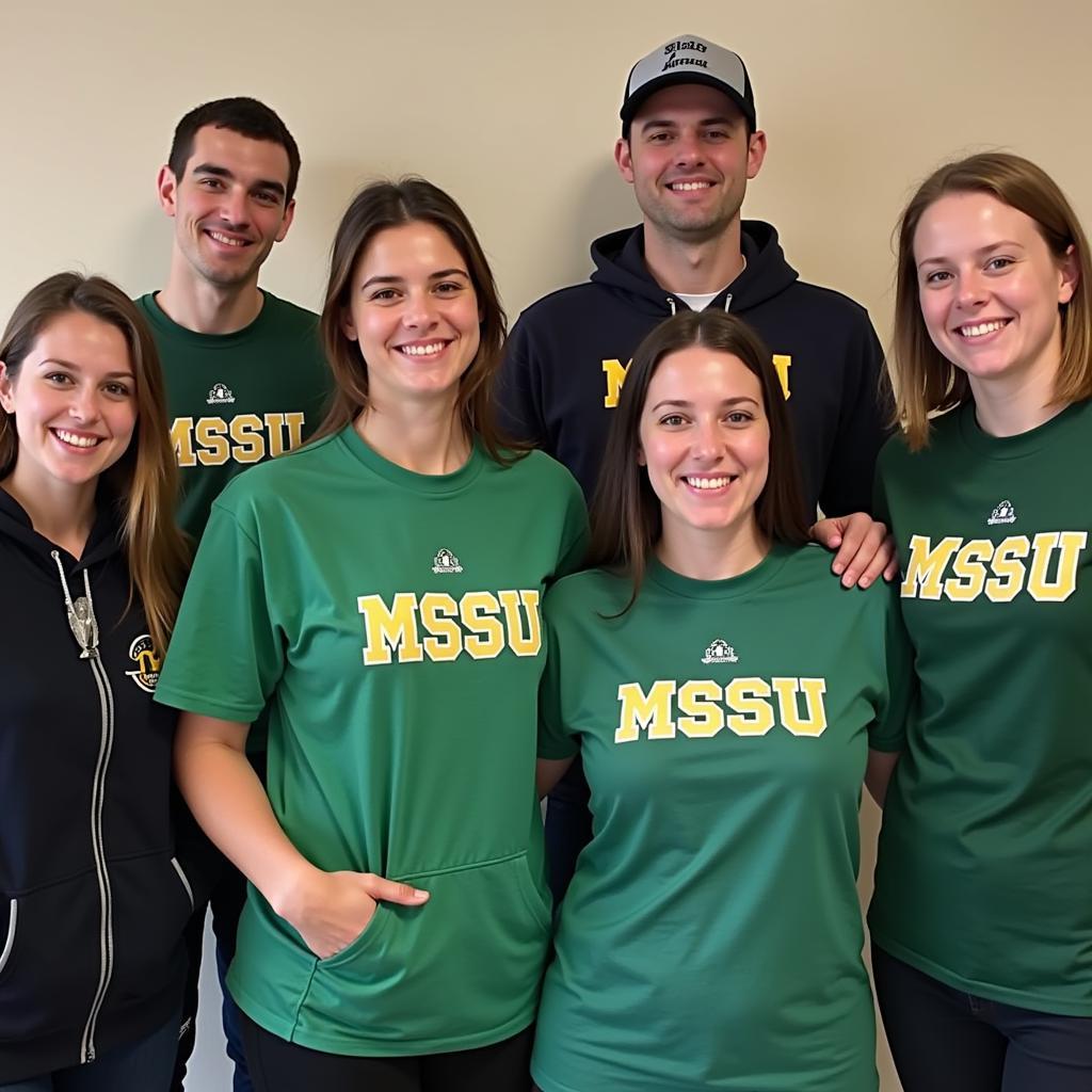 Students Wearing MSSU Apparel