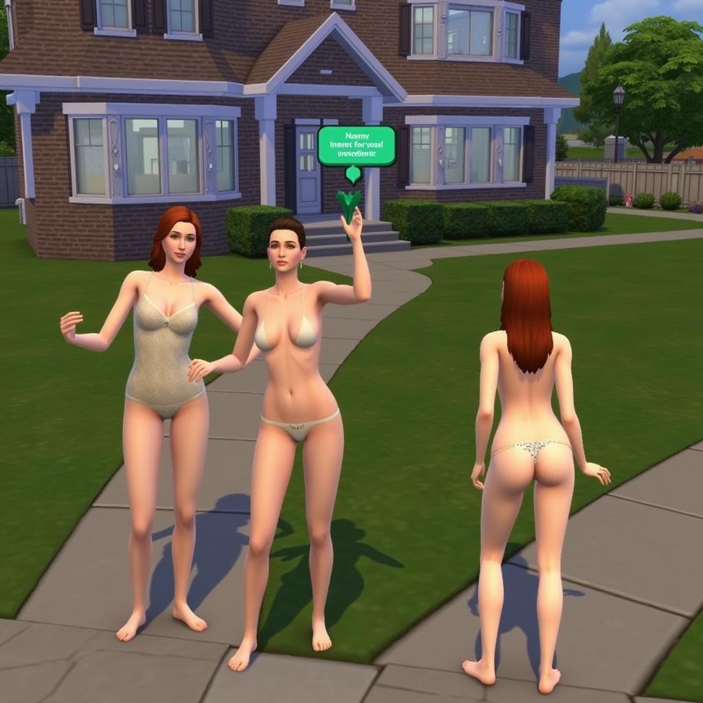 Sims 3 Naked Mod Gameplay Example