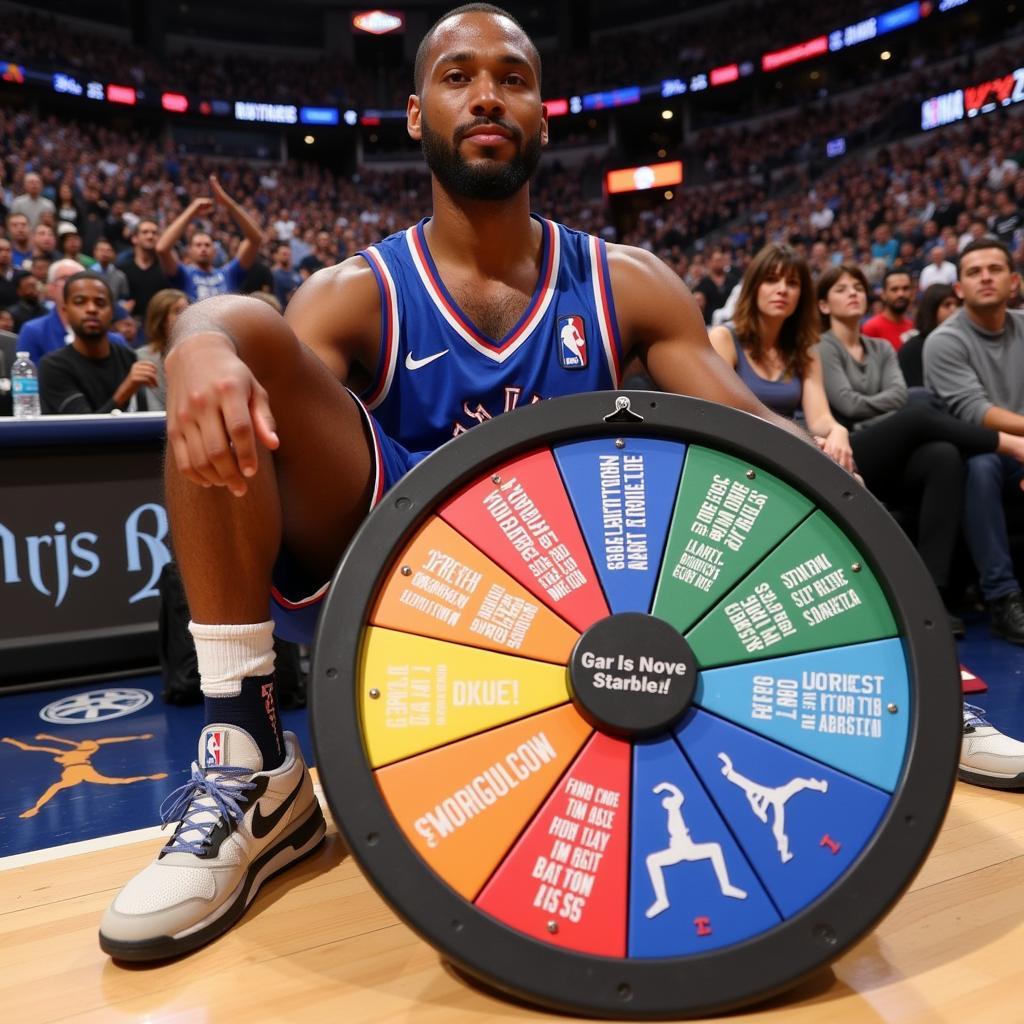 NBA Player Spinning Wheel for Pre-Game Ritual