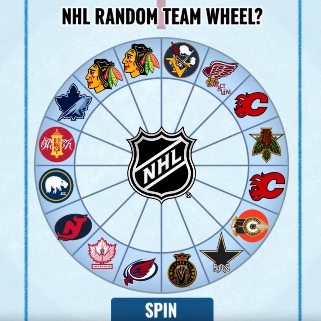 Digital NHL Random Team Wheel