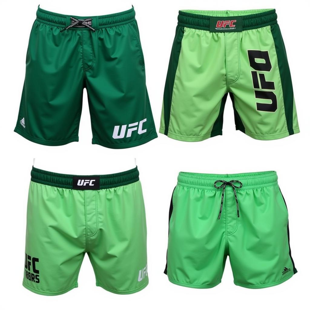 Official UFC Store Green Shorts