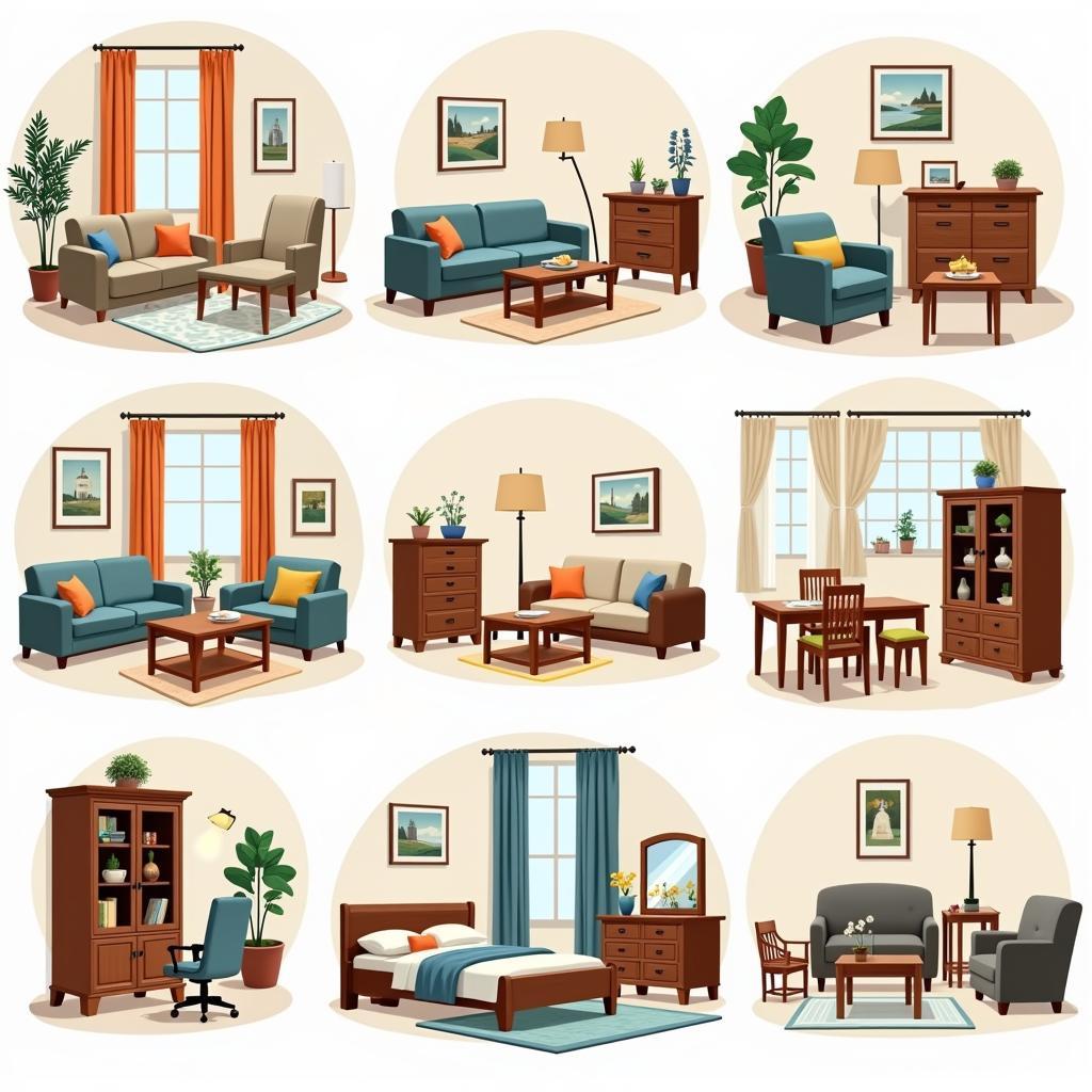 OhMyBunny Sims 4 Furniture Sets