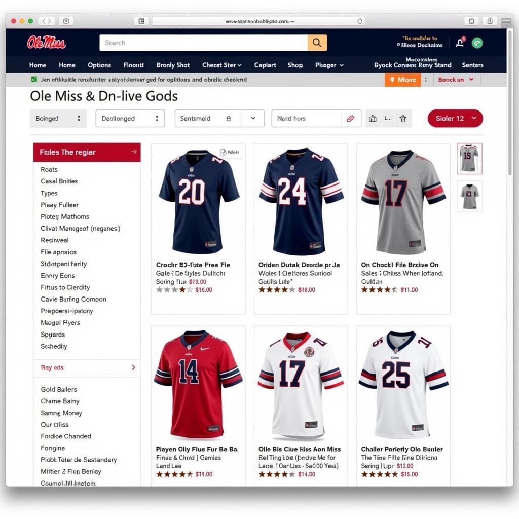 Ole Miss New Jerseys Online Store