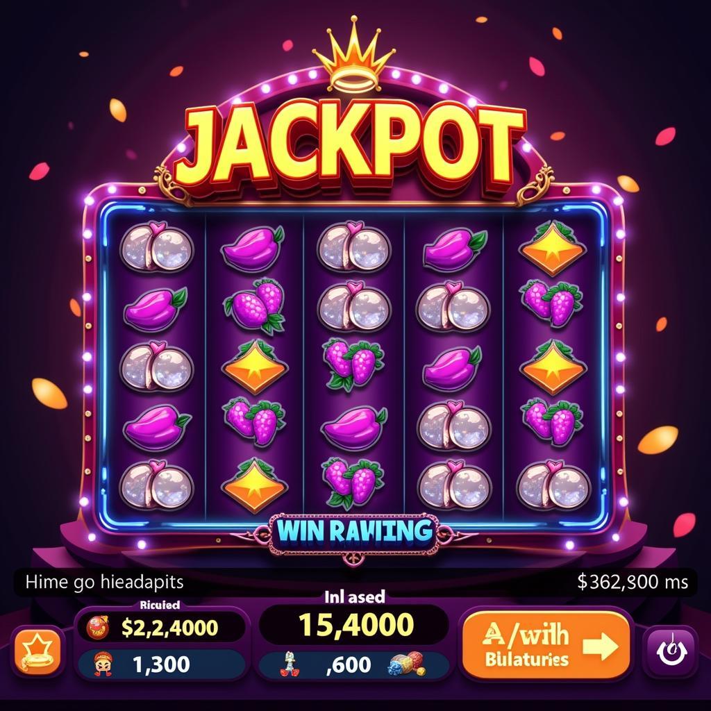 Online Slot Machine Showing a Jackpot Win