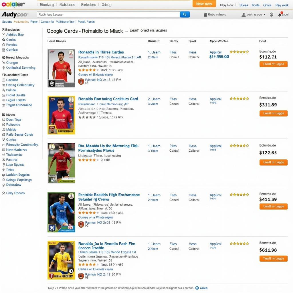 Online Soccer Card Marketplace