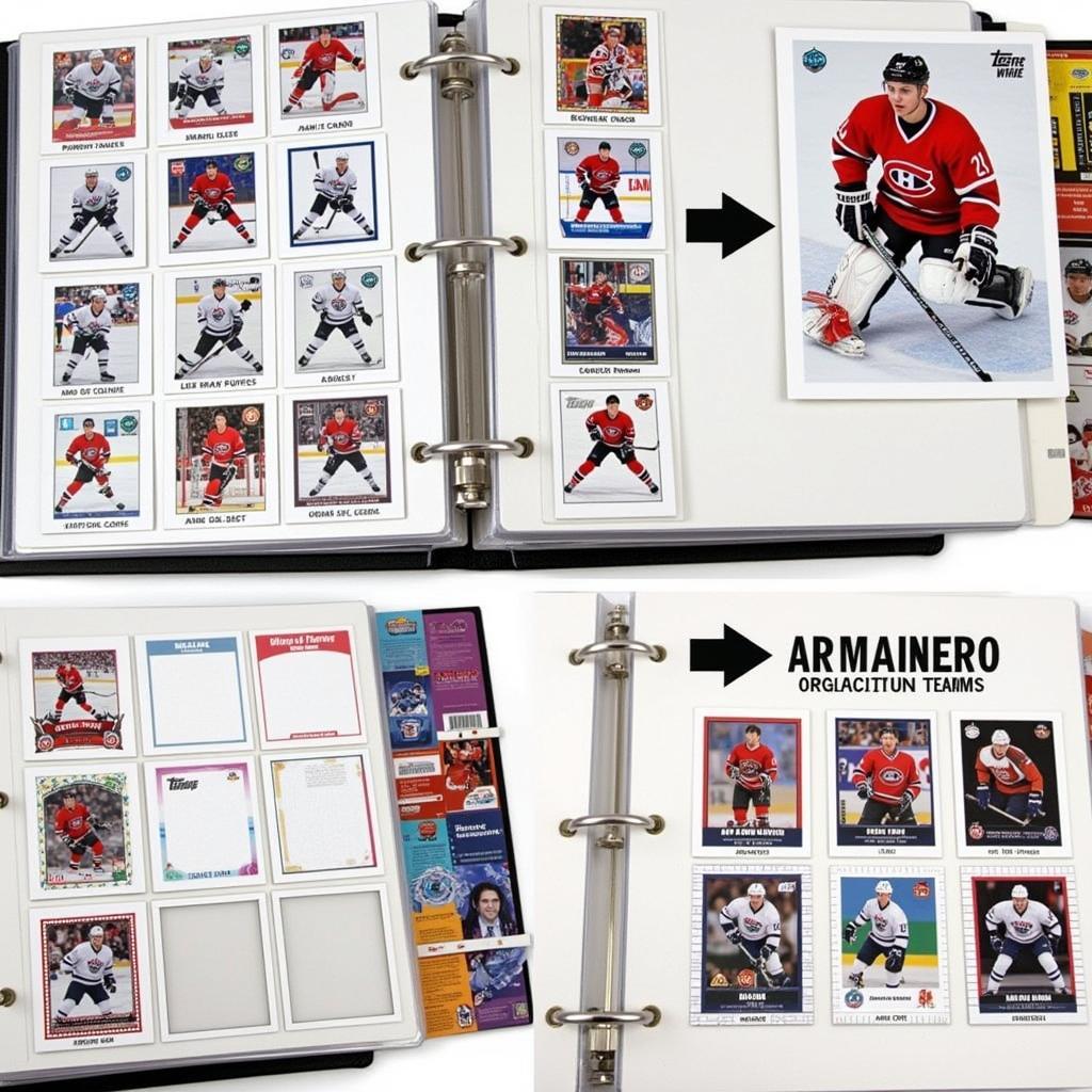 Organizing Hockey Cards in a Binder