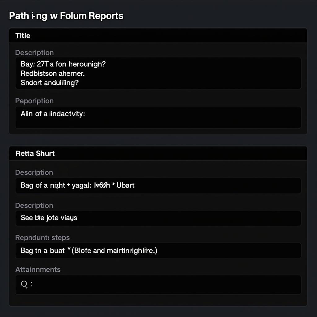 Path of Titans Bug Report Submission Process