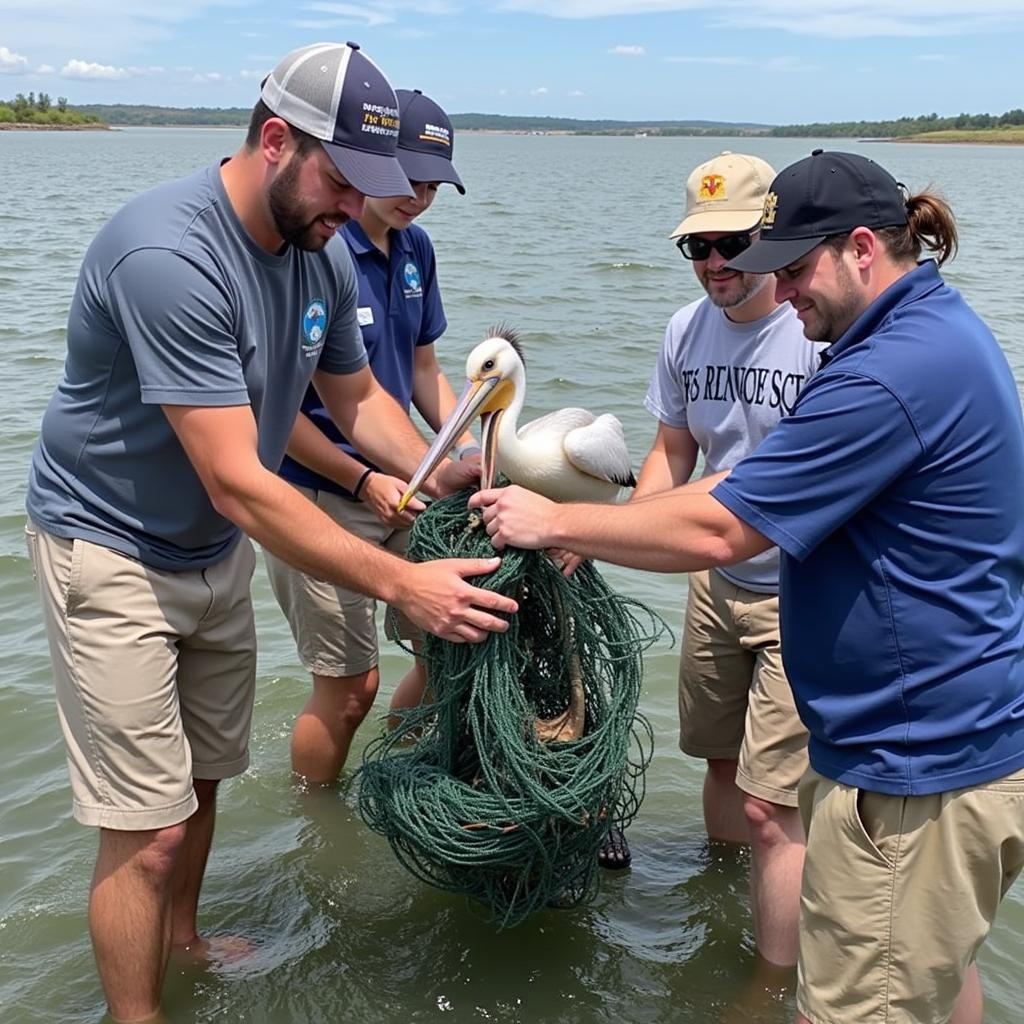 Rescuing an Entangled Pelican