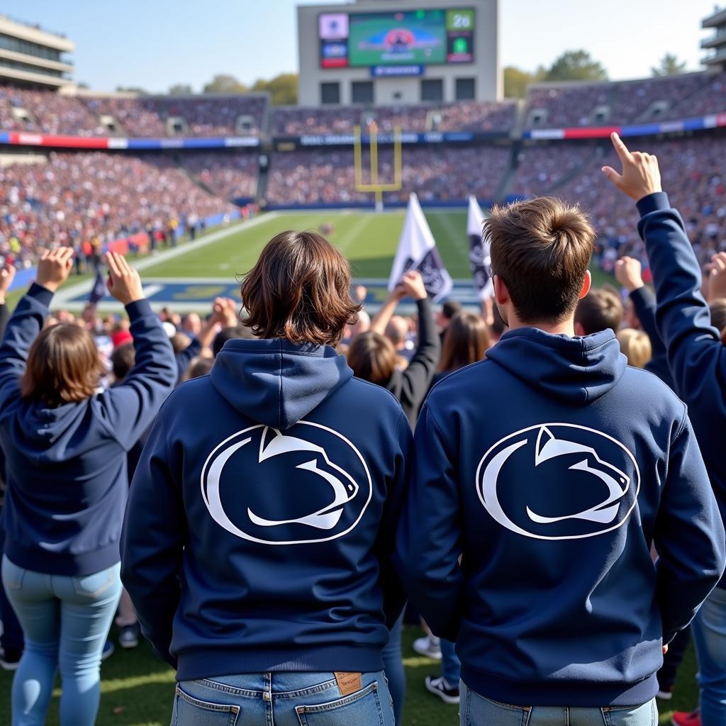 Penn State Navy Hoodie at Game Day