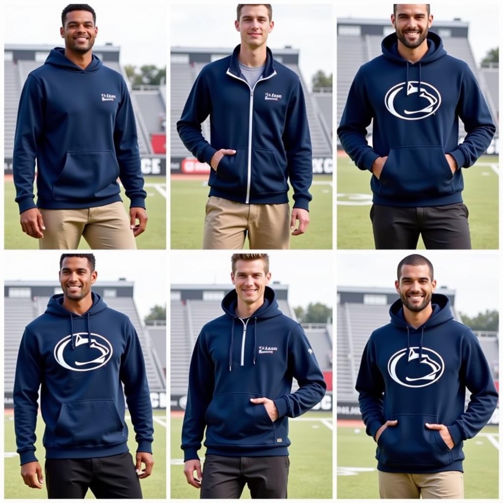 Penn State Navy Hoodie Styles: Pullover, Zip-Up, Performance, Lightweight, and Crewneck