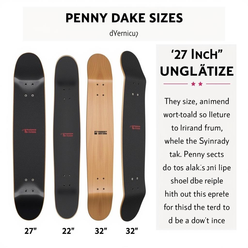 Penny Skate 22 Deck Sizes