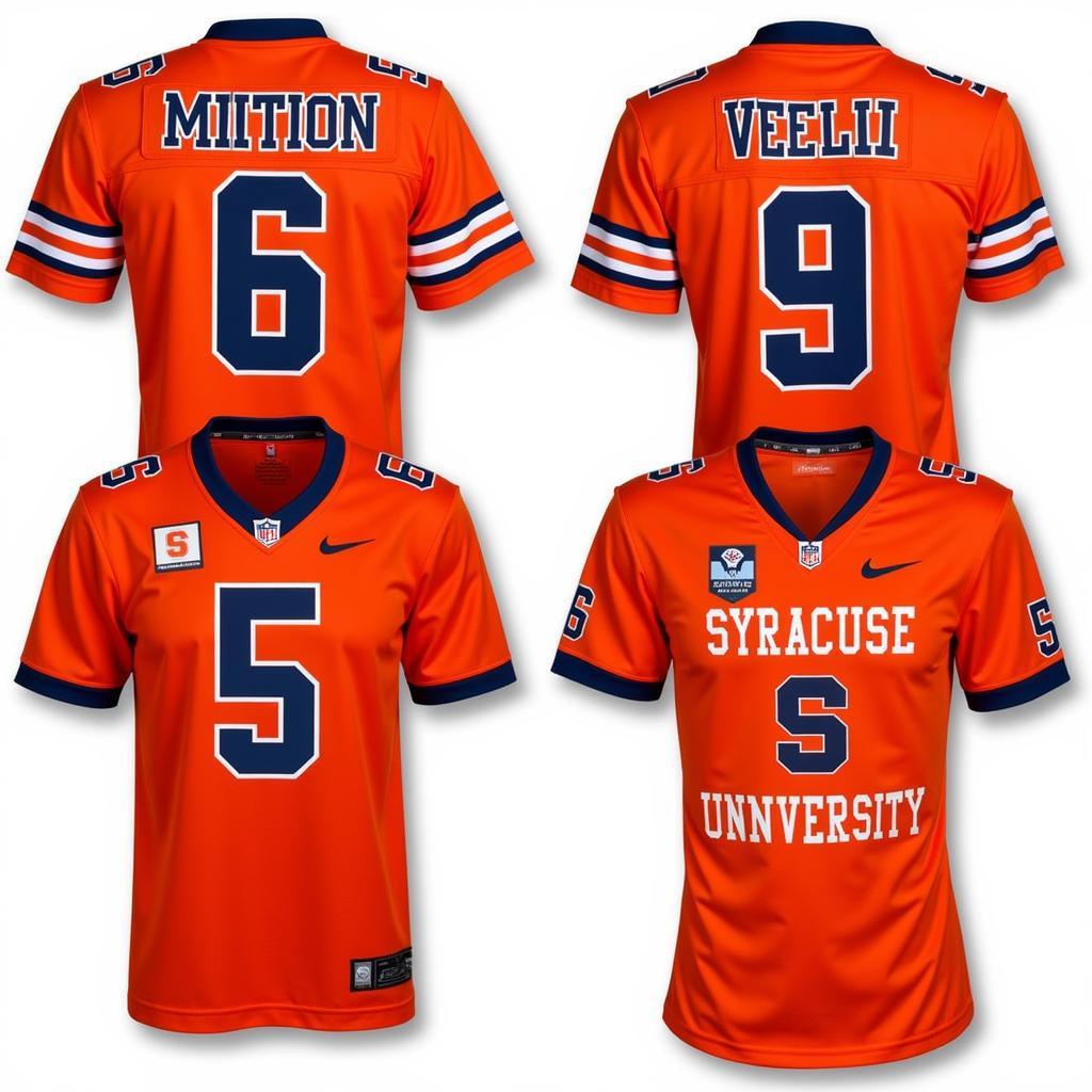 Personalized Custom Syracuse Football Jersey Options