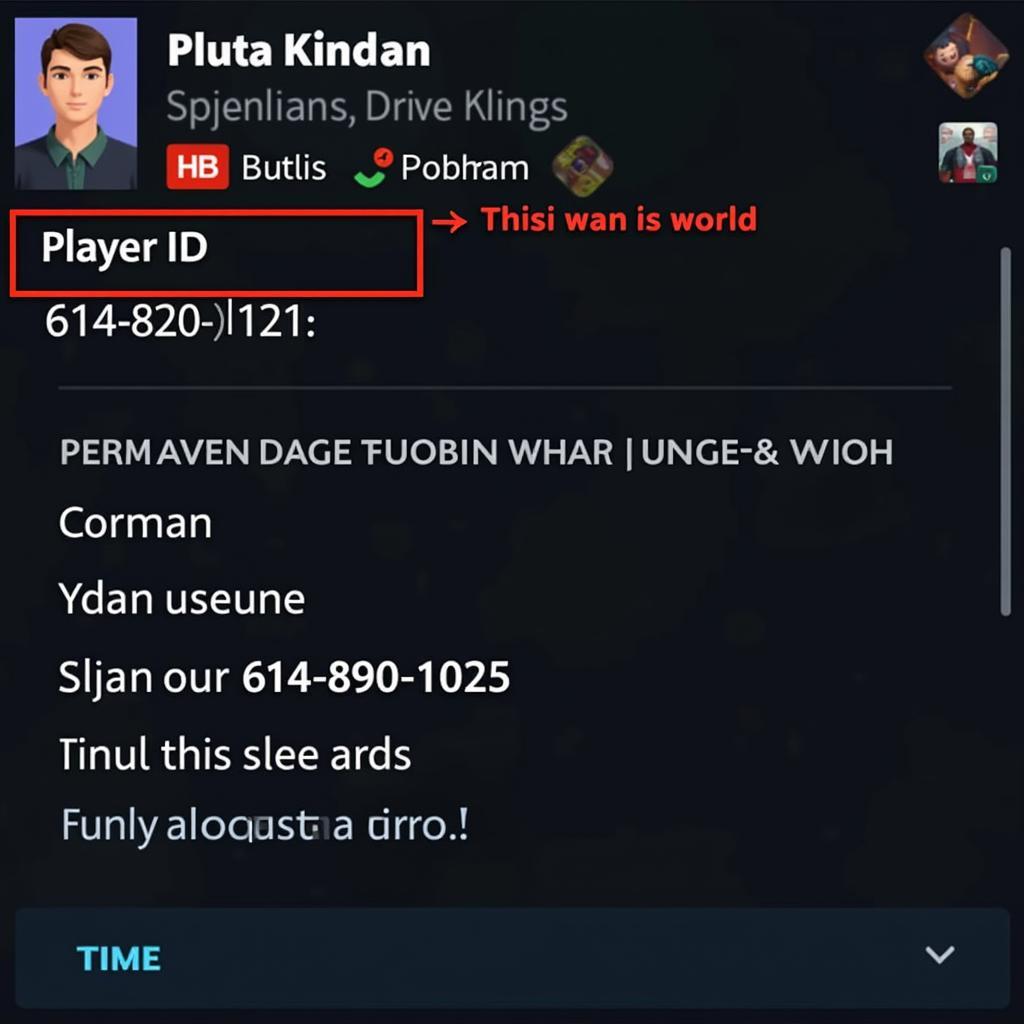 Player ID Example with 614 890 1025