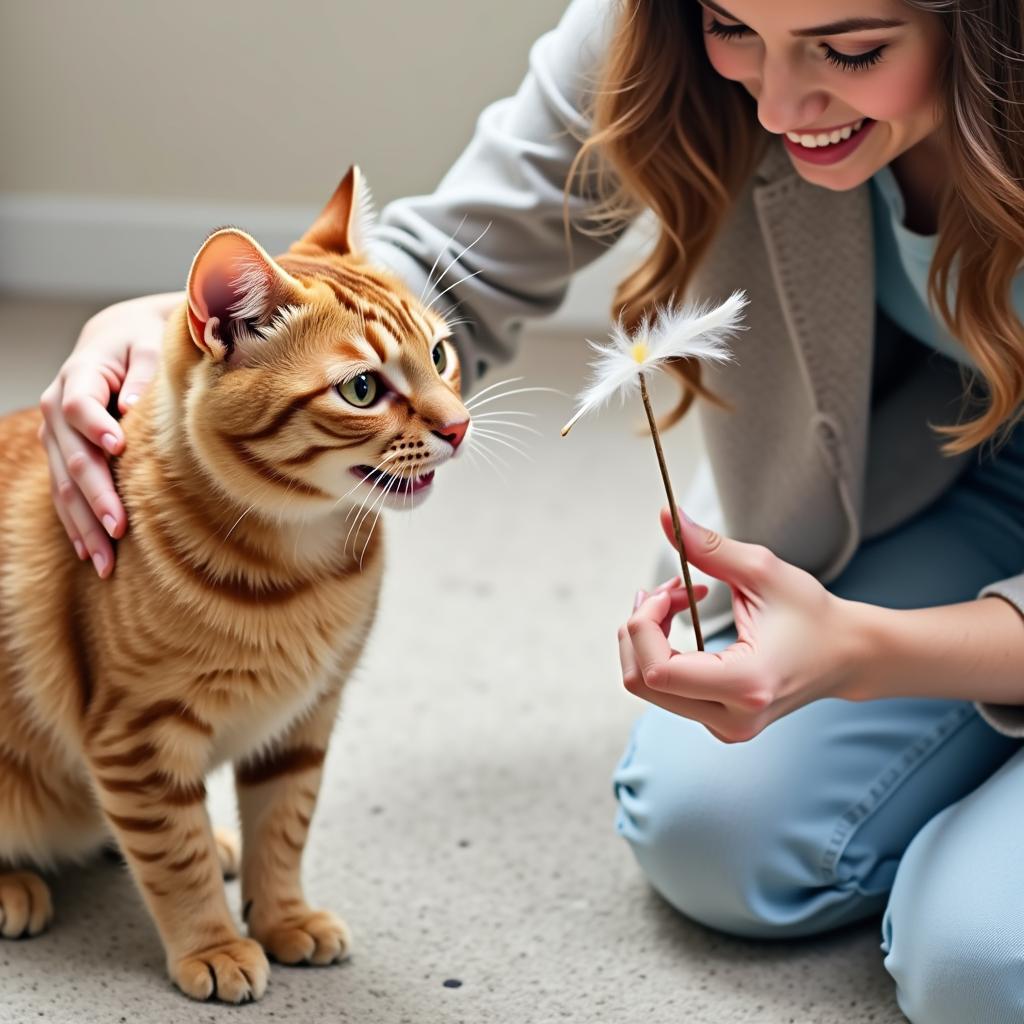 Bonding with Your Rental Cat