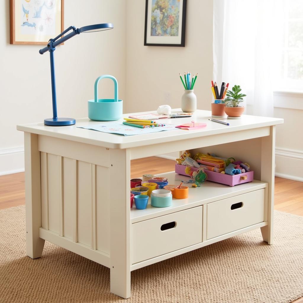 Pottery Barn Kids Activity Table with built-in storage