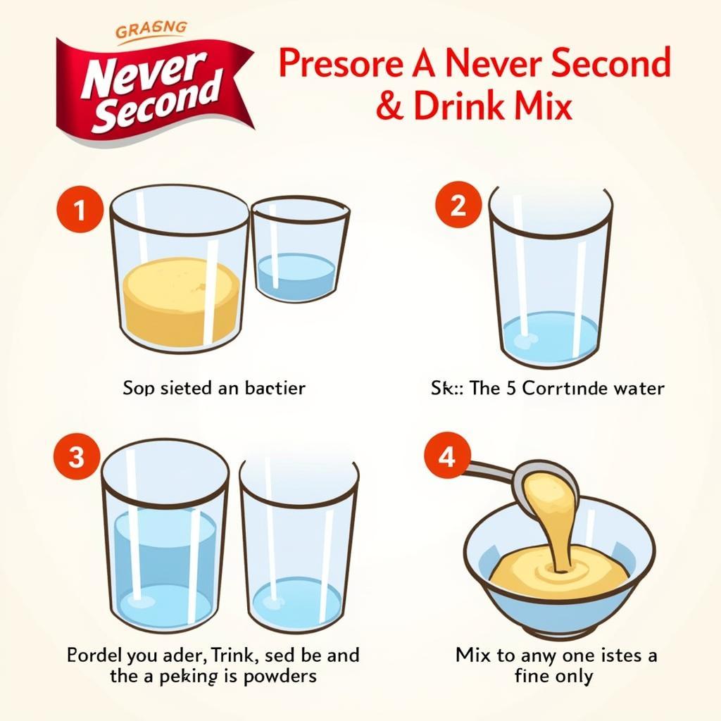 Properly Preparing a Never Second Drink Mix