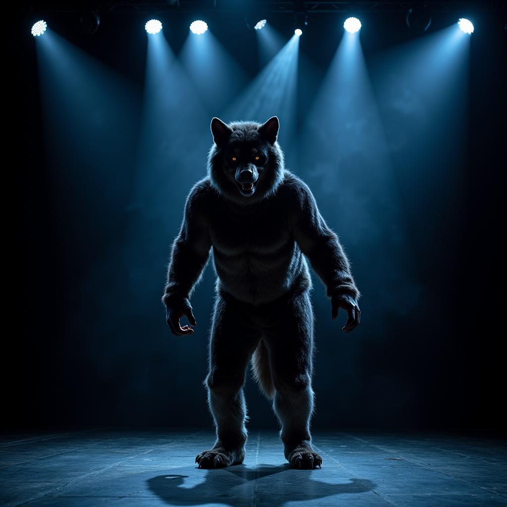 Professional Werewolf Costume on Stage