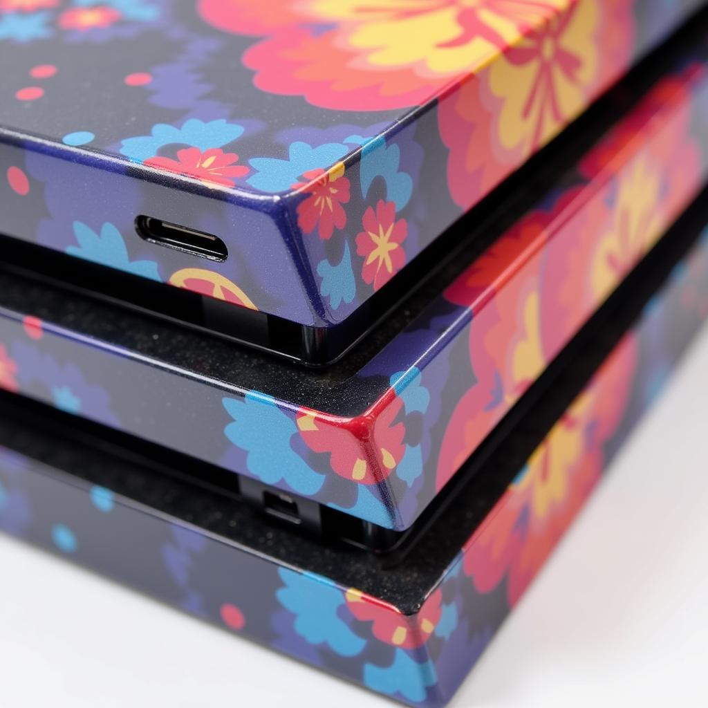 Custom PS4 Wrap Applied to Console