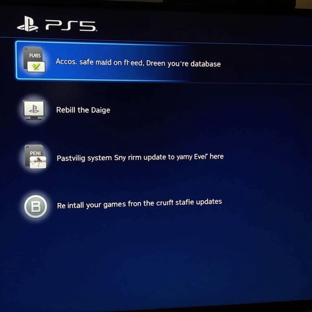 PS5 Software Troubleshooting Steps