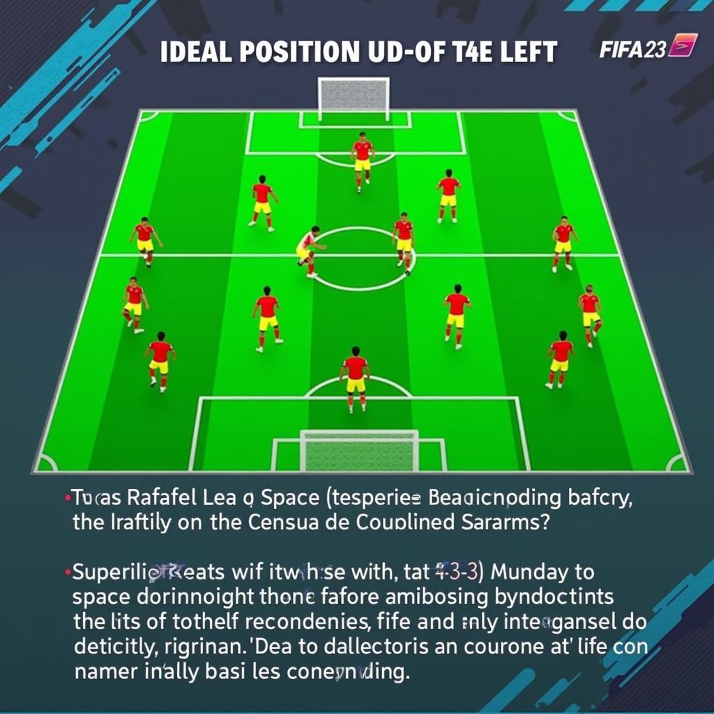 Rafael Leao positioned on the left wing in a 4-3-3 formation in FIFA 23