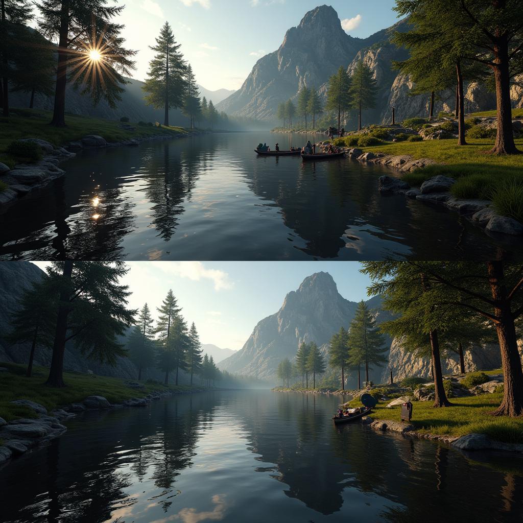 Ray Tracing Comparison in Game Graphics