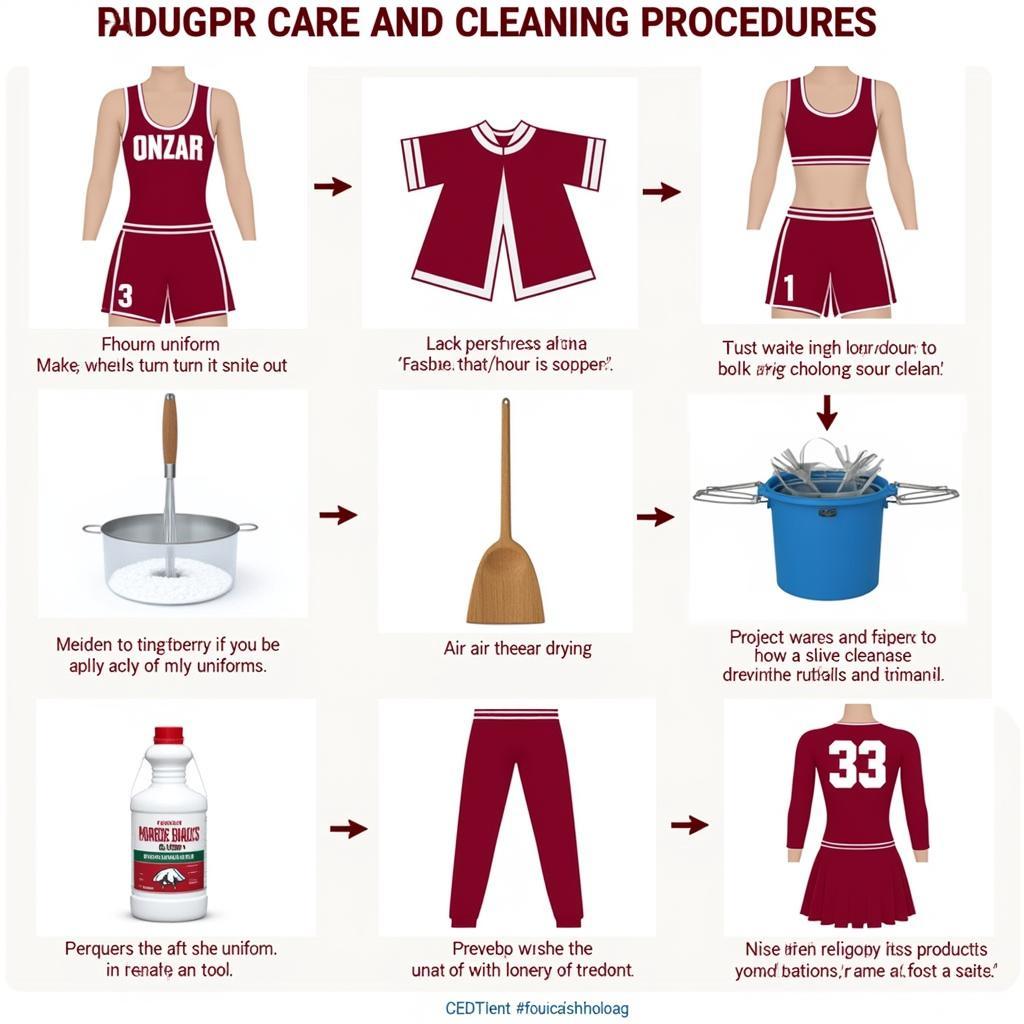 Caring for Your Razorback Cheer Uniform