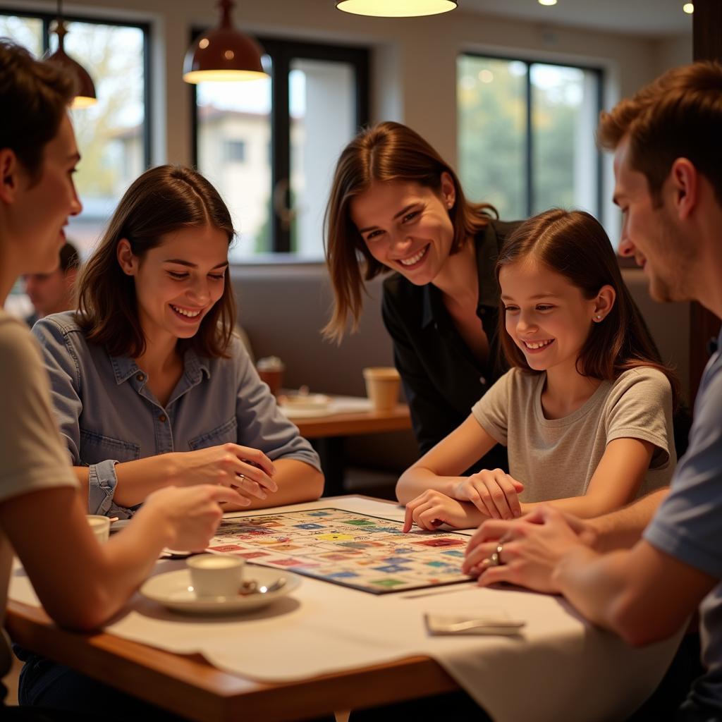 Interactive Tabletop Games for Restaurants