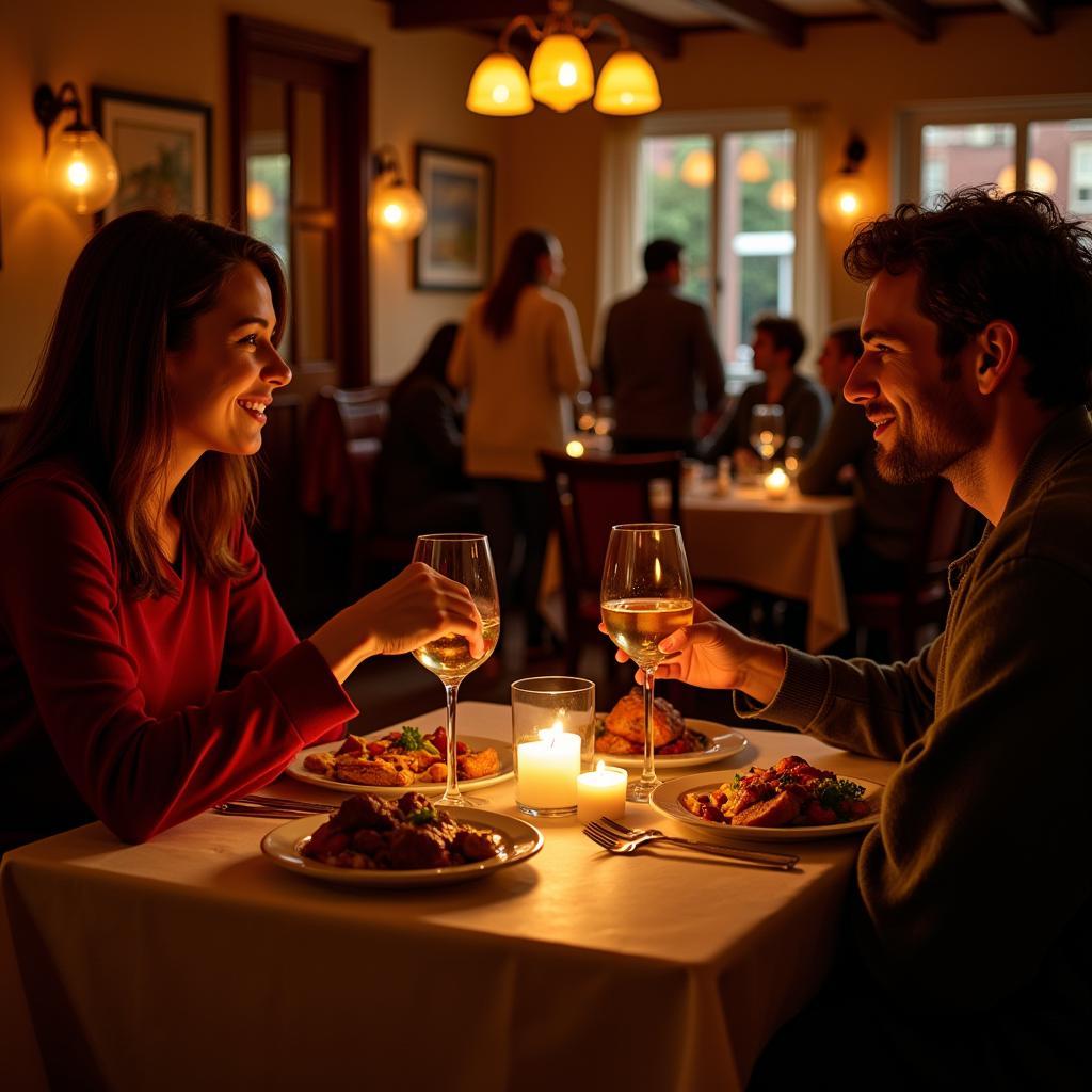 Romantic Dinner Setting in Akron Ohio