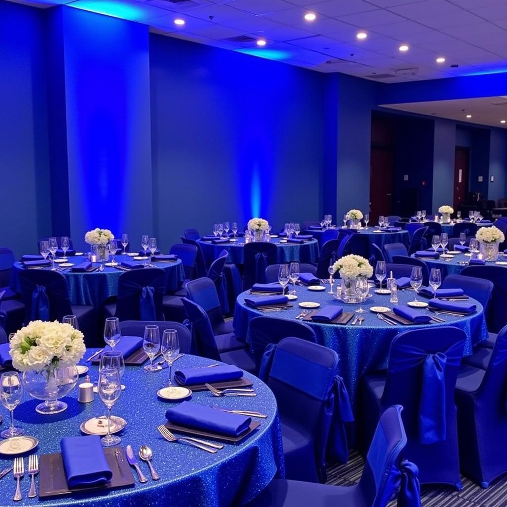 Royal Blue Prom Decorations