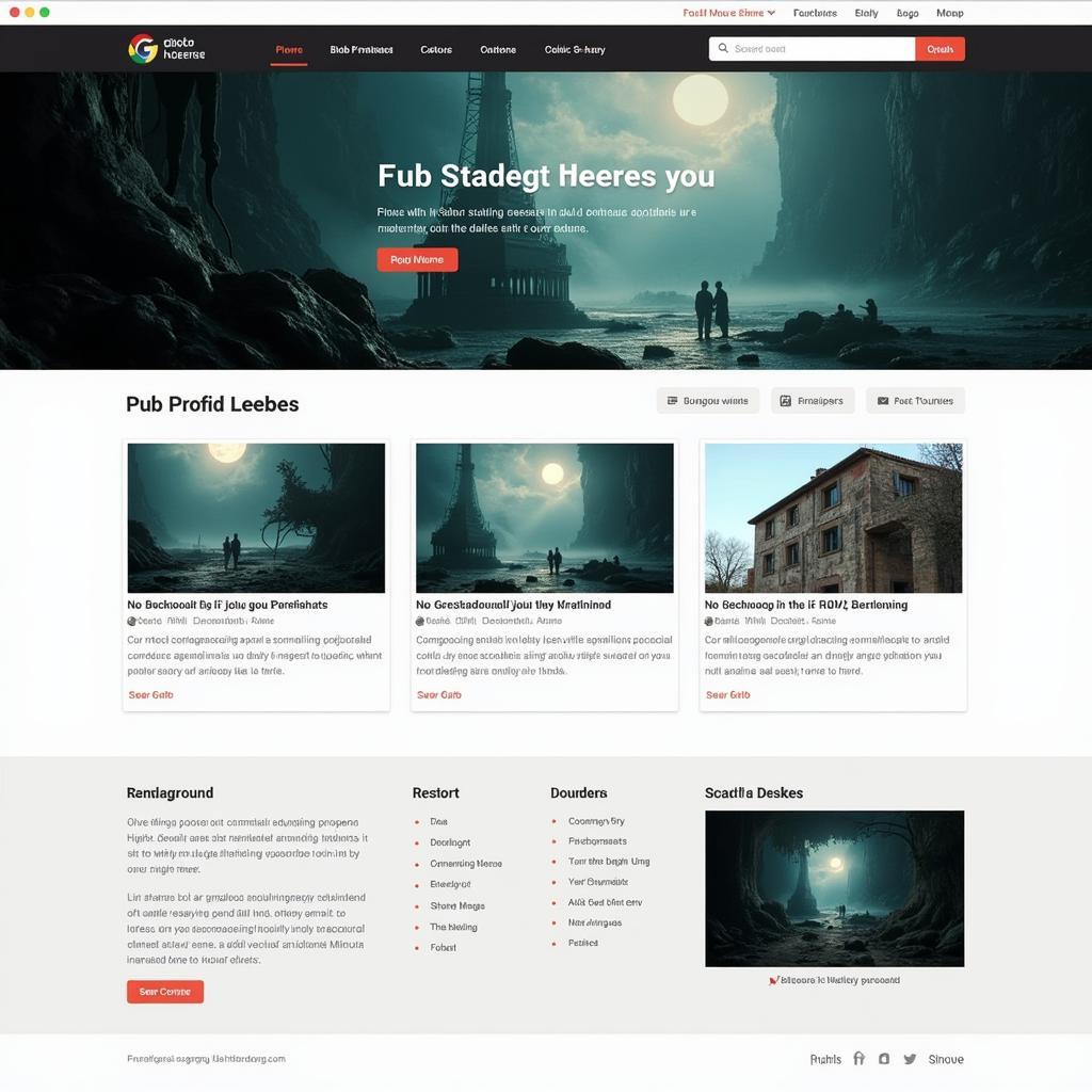 Scroll fire parallax effect in website design.