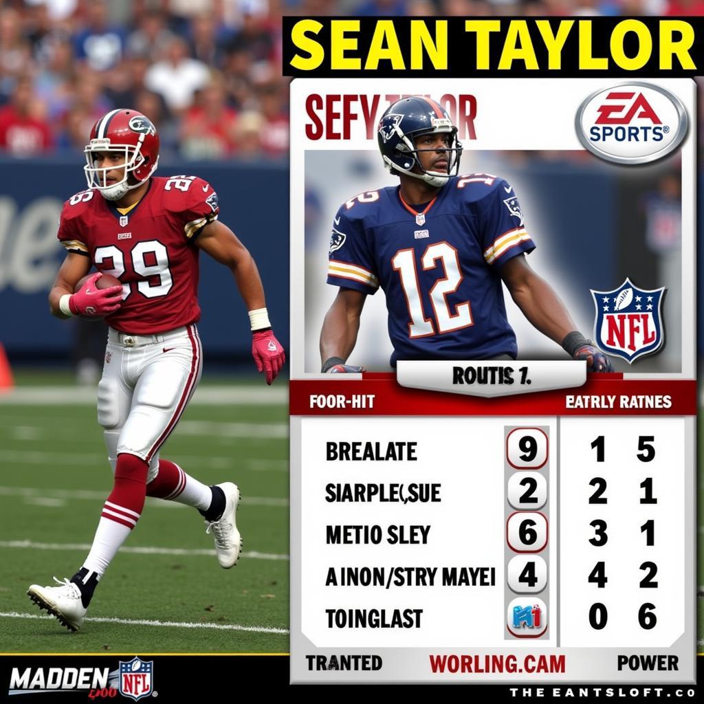 Sean Taylor Rookie Madden Ratings