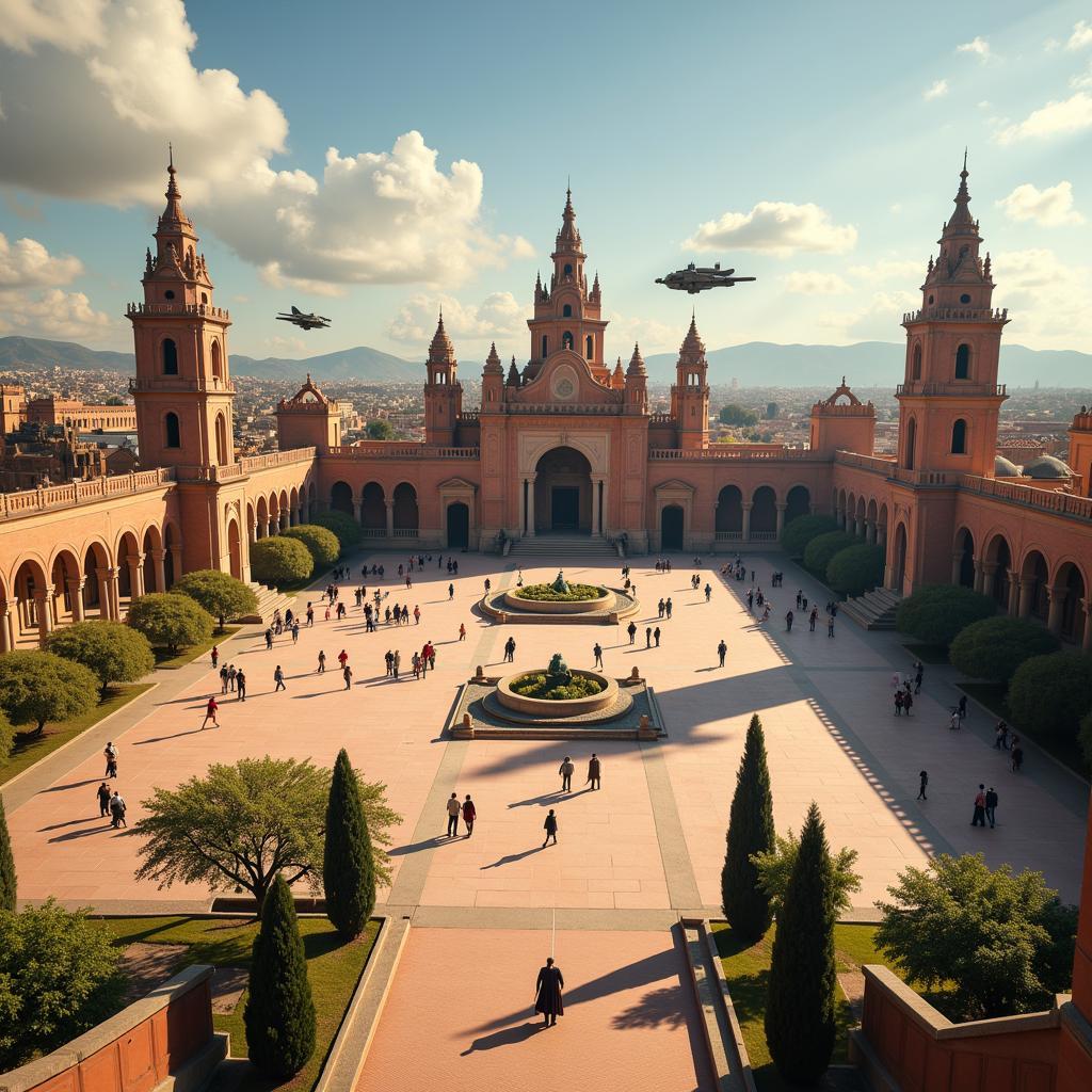 Plaza de España in Star Wars Episode II