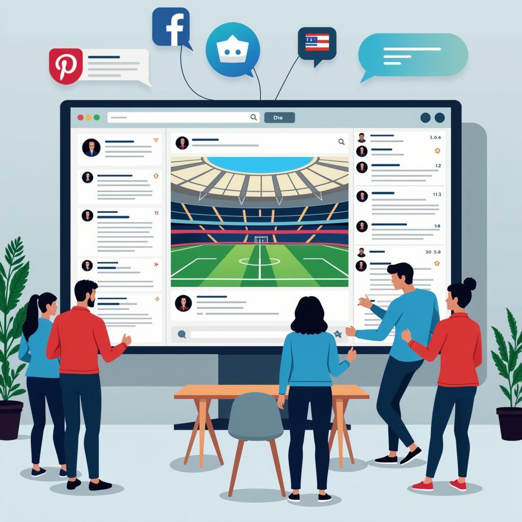 Sharing Your Virtual Stadium with an Online Community