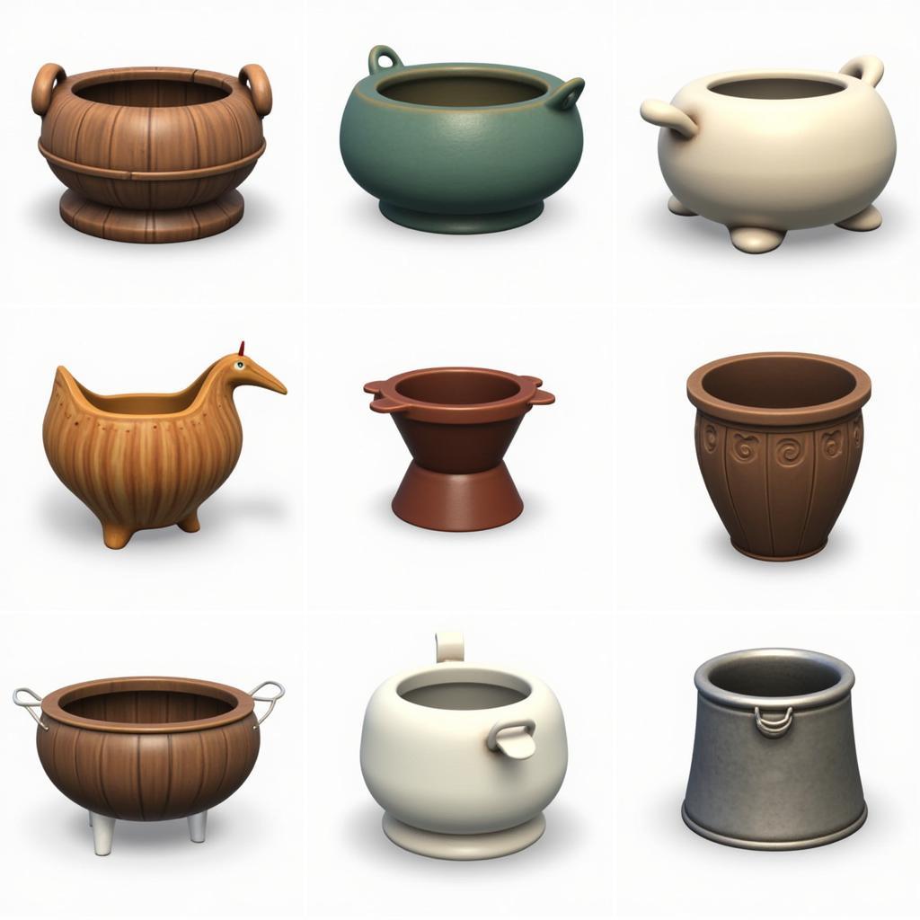 Variety of Sims 4 CC Chamber Pots