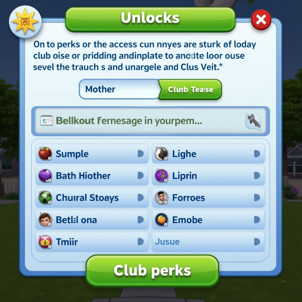 Sims 4 Club Perks Unlocked